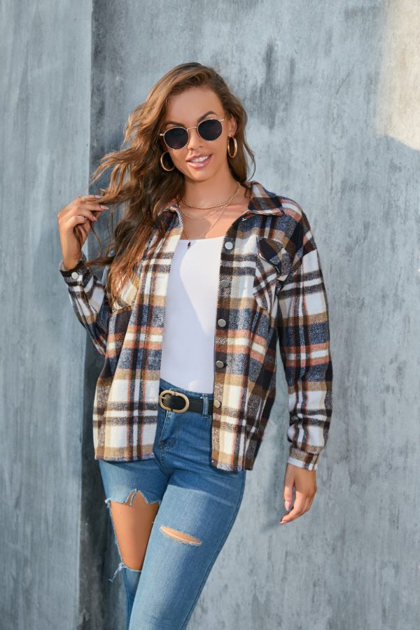 Flannel Plaid Long-Sleeve Shirt