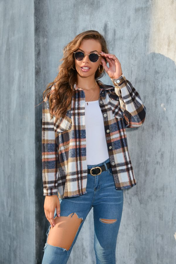 Flannel Plaid Long-Sleeve Shirt