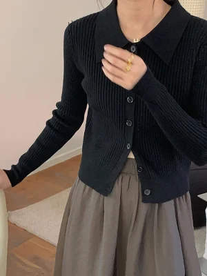 Eco Knit Coat - French Style Tops