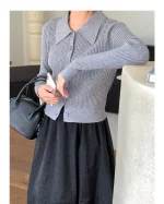 Eco Knit Coat - French Style Tops