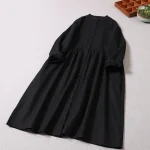 Japanese Linen Midi Robe