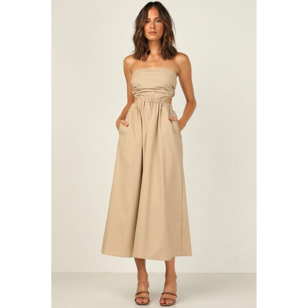 Maxi Strapless Chest-Wrapped Dress - Spring/Summer