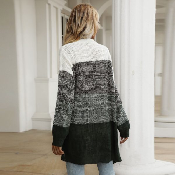 Autumn/Winter V-Neck Knitted Sweater Coat