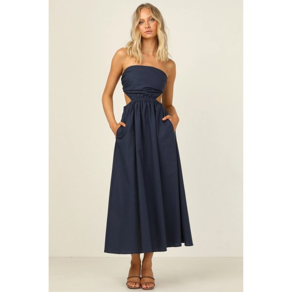 Maxi Strapless Chest-Wrapped Dress - Spring/Summer