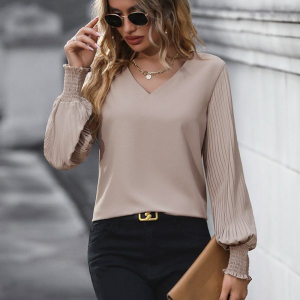 Long Sleeve Solid Shirt - Autumn Elegance