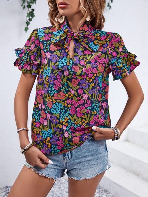 Printed Shirt for Women - Summer Chic