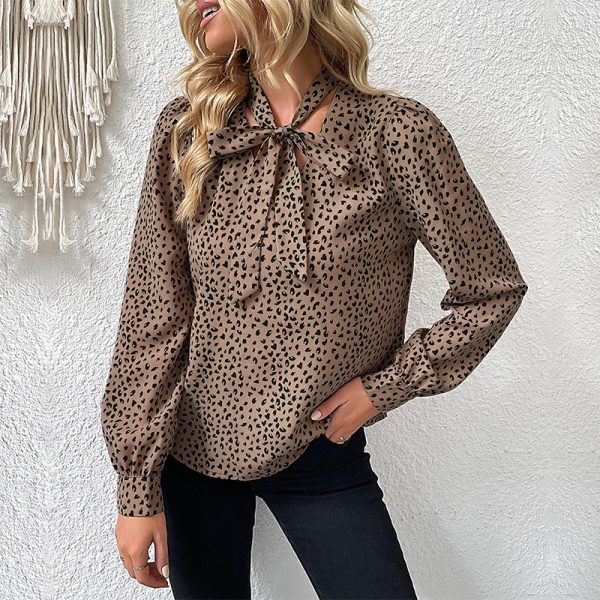 Leopard Print Long Sleeve Shirt - Autumn Style