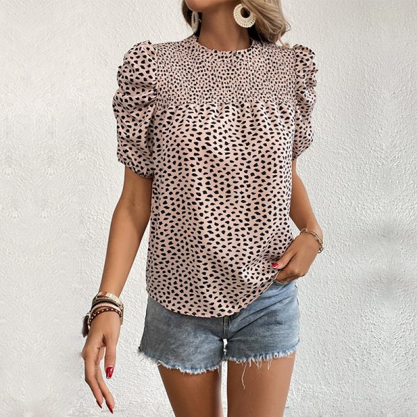 Leopard Print Pullover Shirt - Summer Chic