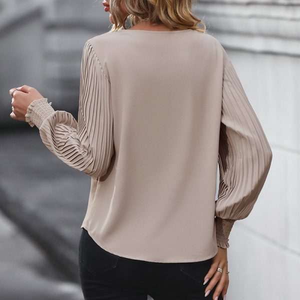 Long Sleeve Solid Shirt - Autumn Elegance