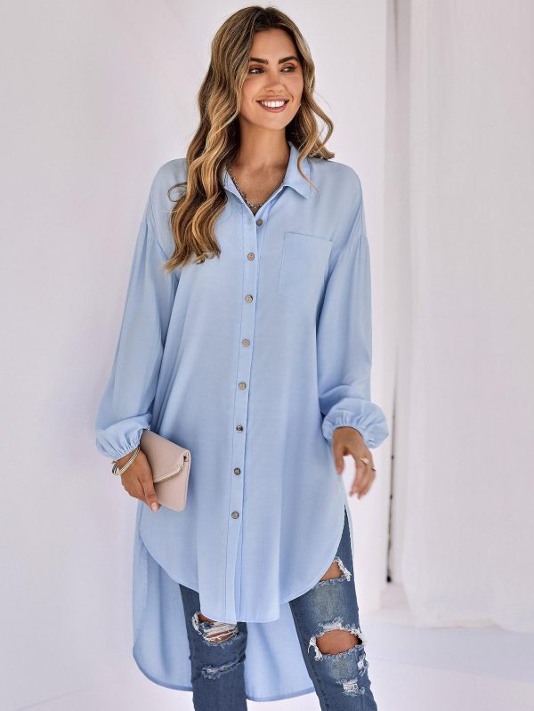 Loose Long Collared Shirt - Winter Comfort