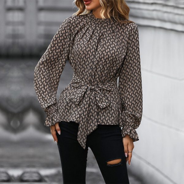 Wild Elegance: Leopard Print Slim Fit Shirt