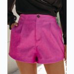 High Waist Leather Shorts - Spring/Summer
