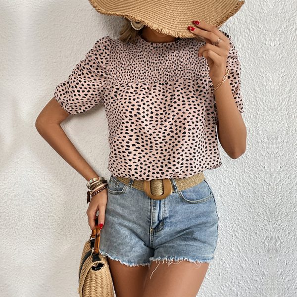 Leopard Print Pullover Shirt - Summer Chic