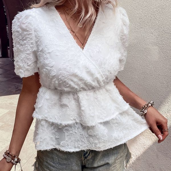 French Style White Shirt - Women's Summer Fashion