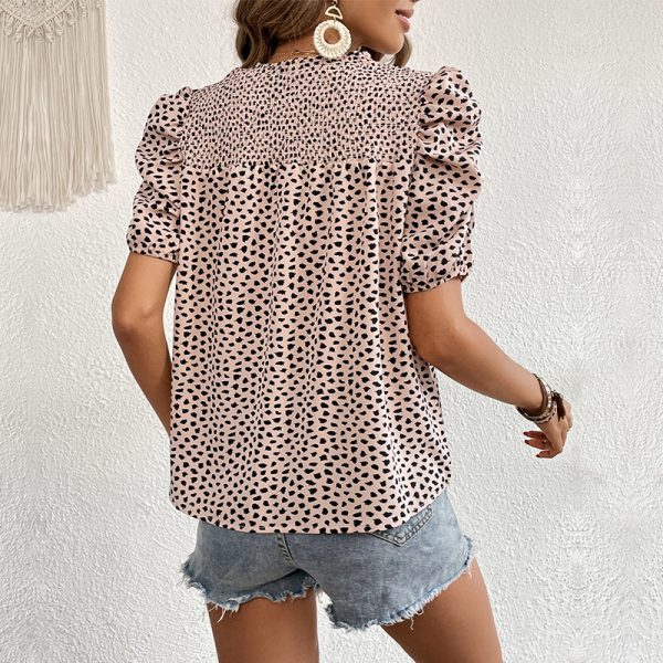 Leopard Print Pullover Shirt - Summer Chic