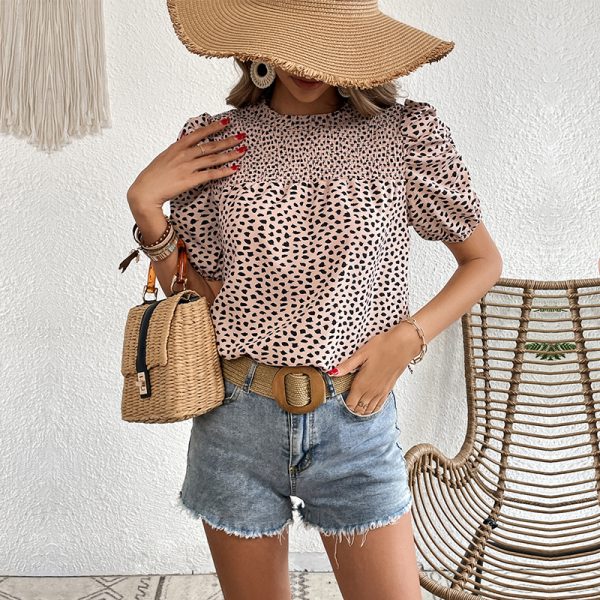 Leopard Print Pullover Shirt - Summer Chic