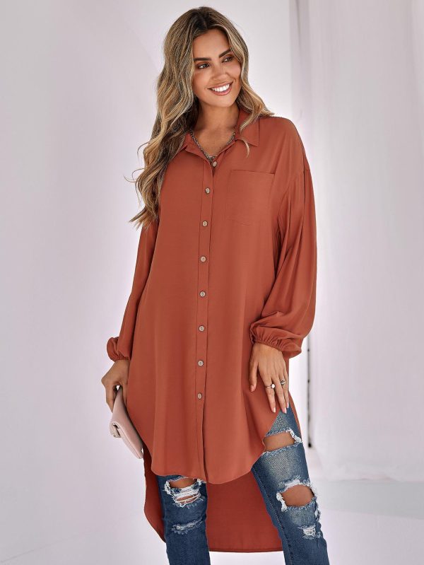 Loose Long Collared Shirt - Winter Comfort