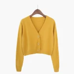 V-Neck Slim Fit Knitted Cardigan