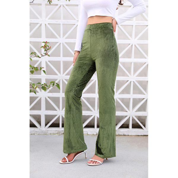 Women's Solid Color Corduroy Casual Pants