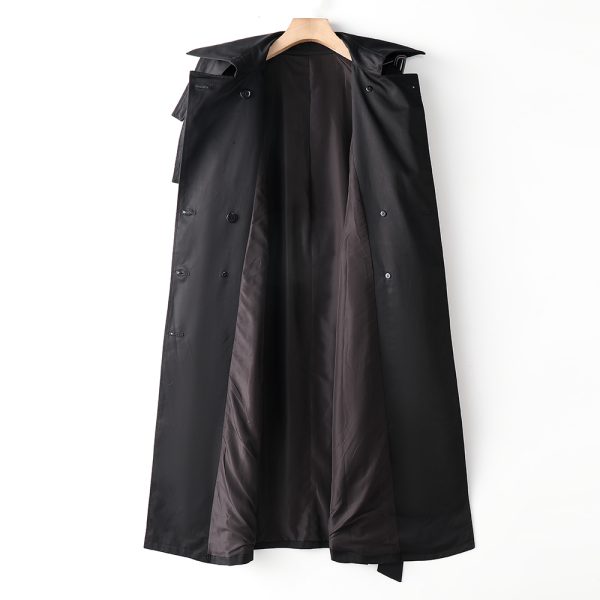 Korean Overknee Waist-Control Trench Coat