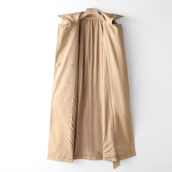 Korean Overknee Waist-Control Trench Coat