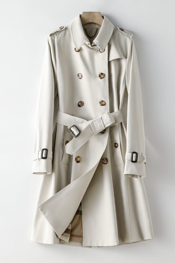 Elegant British Spring Autumn Trench Coat