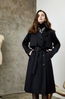 Retro Elegant British Khaki Overknee Trench Coat