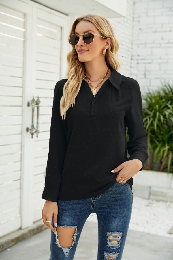 Stand Collar Jacquard Shirt: Chic Winter Style