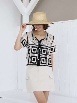 New Arrival Crochet Hollow Short Sweater: Women's