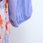 Blue Positioning Printed Collar Shirt Shorts Set