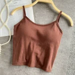 Ethical Crop Top: Strap Cami, Solid Color