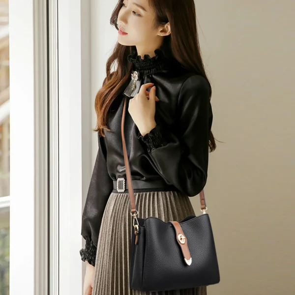 High Quality Leather Eco Chic 3-Layer Bag