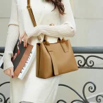 High Quality Pure Color Eco  large capacity Handbag