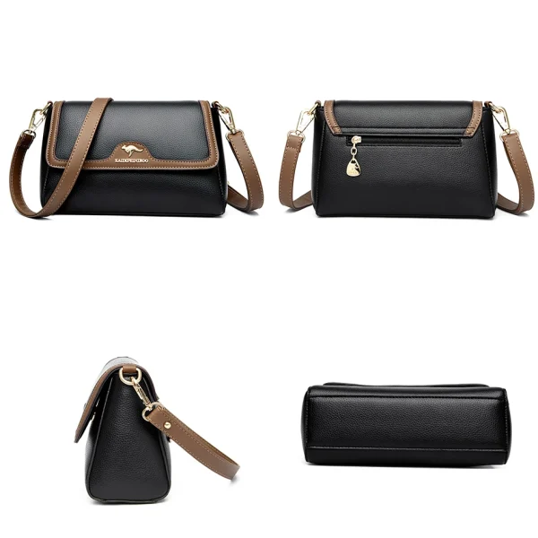 Retro Eco Bags: Women's Leather Crossbody