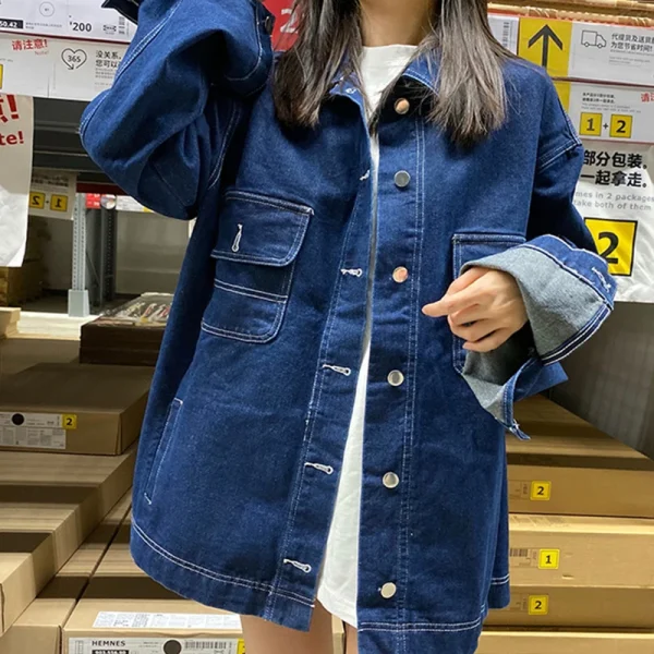 Patchwork Denim Coat, Eco-Friendly