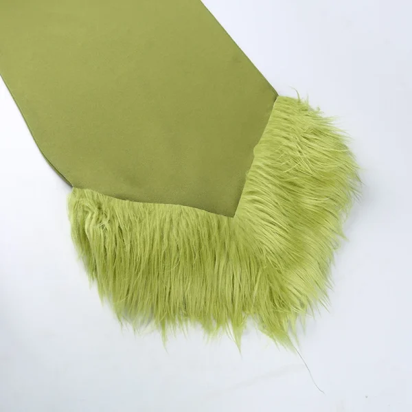 Faux Fur One-Shoulder Midi Dress: Sleek & Sustainable
