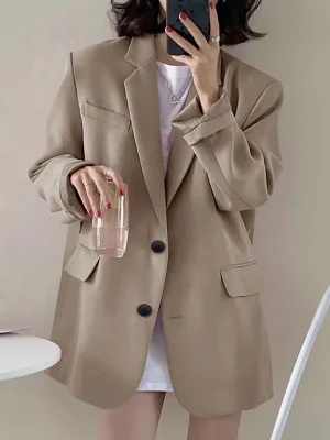 England-Style-Chic-Women-Blazer-Vintage-Slim-Female-Suit-Coat-Turn-Down-Collar-Solid-Color-Outerwear-1