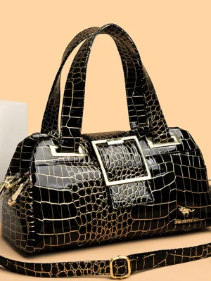 Fashion-Elegant-Madam-Handbag-Crocodile-Pattern-with-Lattice-Luxury-Women-Shoulder-Tote-Bag-Multiple-Pockets-Ladies-1