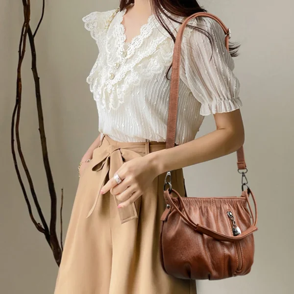 Fashion Small Shoulder Crossbody Bags for Women 2023 Luxury Designer Handbag Soft Leather Totes Bolsa Female messenger bag Sac