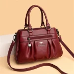 Designer Eco-Leather Handbag: 3-Layer Luxury