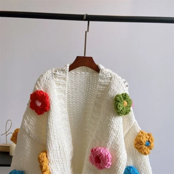 Kawaii Flower Eco Cardigan: Harajuku Y2K