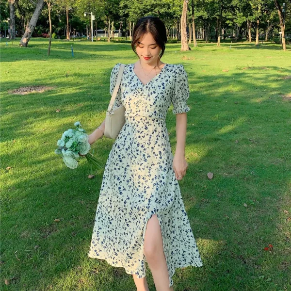 Retro Floral Dress: Eco Chic