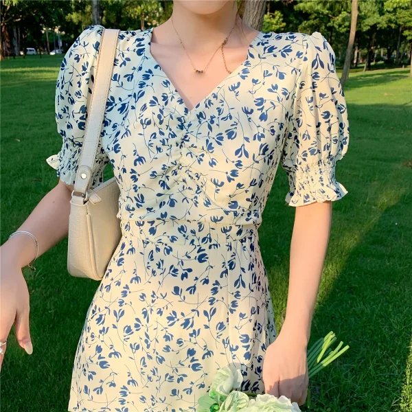 Retro Floral Dress: Eco Chic