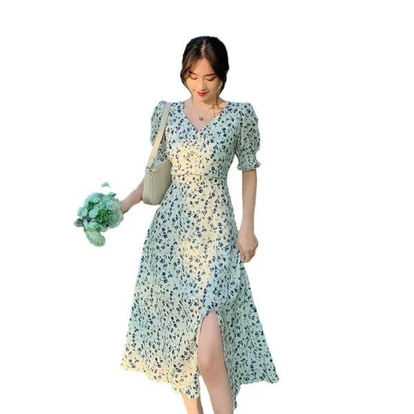 Retro Floral Dress: Eco Chic