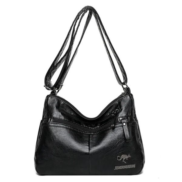 Black Eco Tote Bag, Designer PU Leather