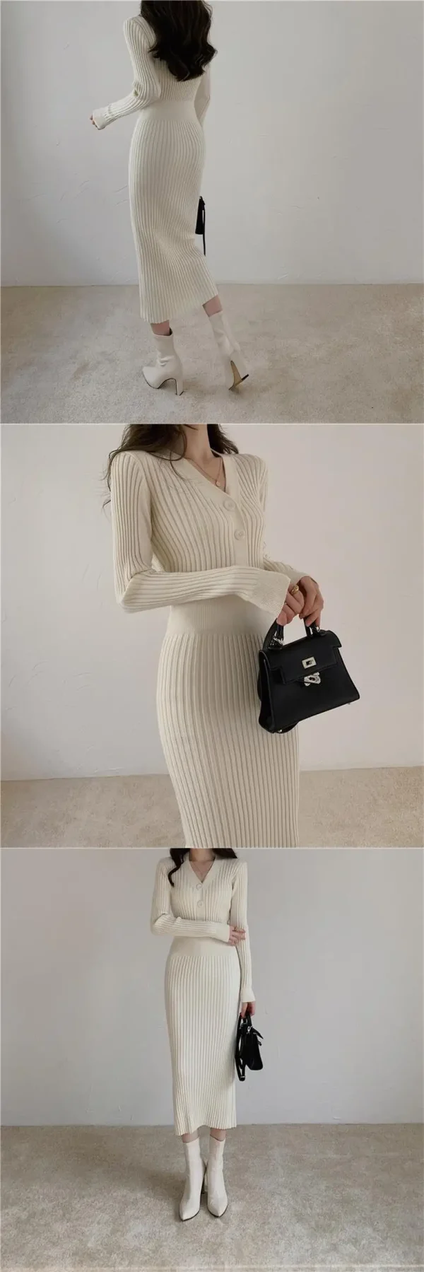 vintage Knit Sweater Dress: Eco Chic