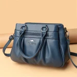 Designer Eco-Leather Handbag: 3-Layer Luxury