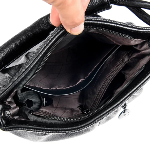 High Quality Ethical Leather Crossbody Handbag - Small Size
