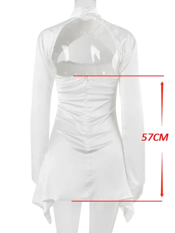 Chic Satin White Dress: Eco Glam