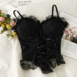 Eco Lace Corset Crop: Sustainable Style